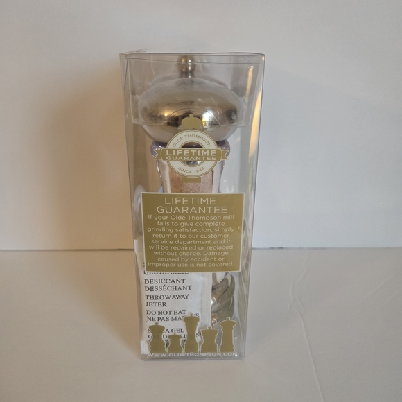 Olde Thompson Silver Salt and Pepper Grinder Set. Brand New In Box - Picture 3 of 4